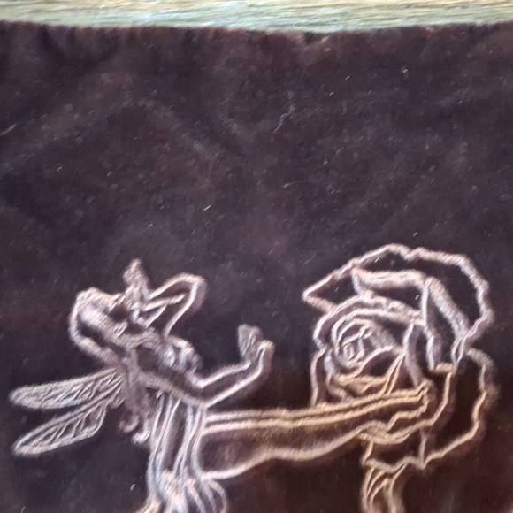 Vintage Handmade Purple Velvet Fairy Tassel Pouch Bag. - Picture 6 of 16